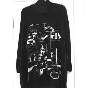 T-neck artistic tunic